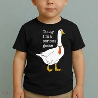 Today IM A Serious Goose Silly Goose Toddler T-Shirt thumb 2