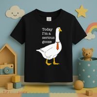 Today IM A Serious Goose Silly Goose Toddler T-Shirt thumb 3