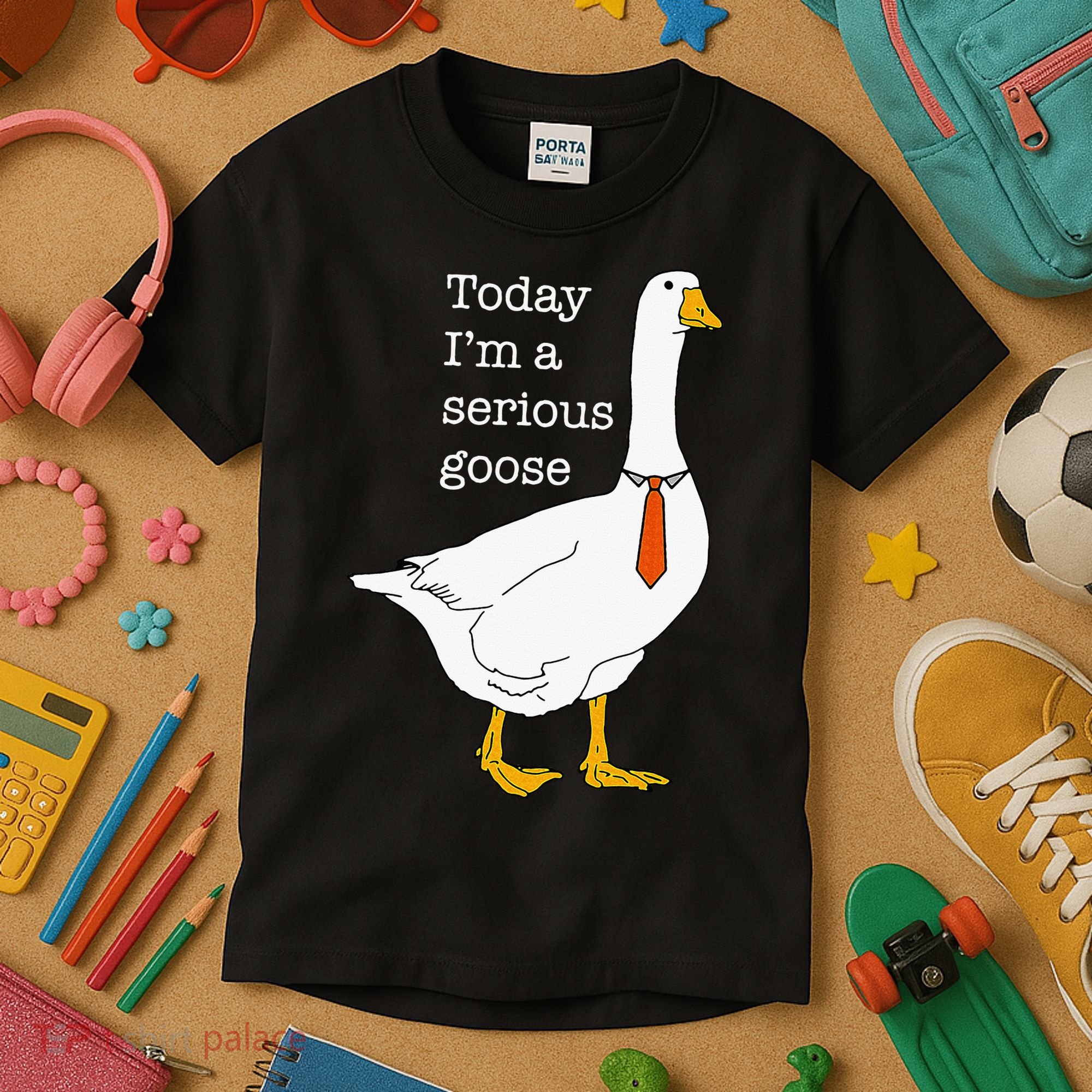 Today IM A Serious Goose Silly Goose Kids T-Shirt