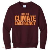 This Is A Climate Emergency Kids Sweatshirt thumb 0