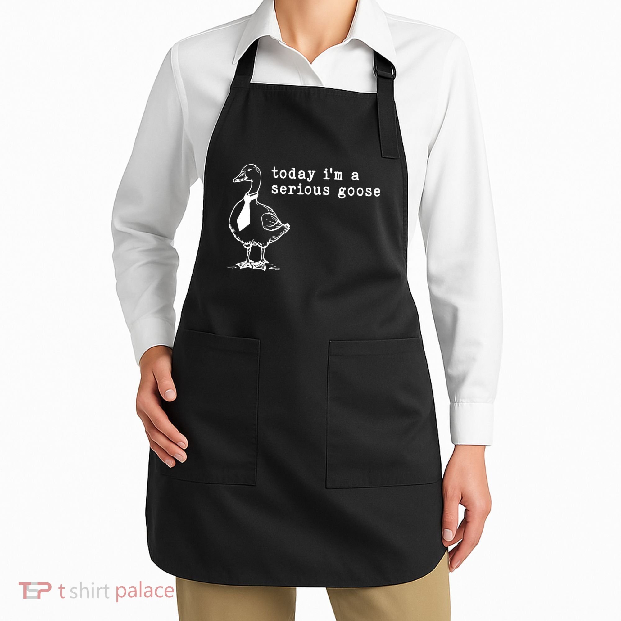 Today IM A Serious Goose Apron