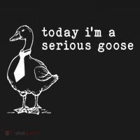 Today IM A Serious Goose Backpack thumb 2