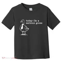 Today IM A Serious Goose Toddler T-Shirt thumb 0