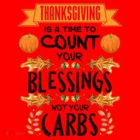 Thanksgiving Is A Time To Count Your Blessings Not Your Carbs Santa Hat thumb 1
