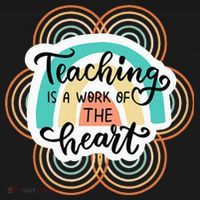 Teaching Is A Work Of The Heart Women's Hoodie thumb 2