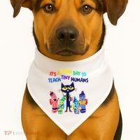 Teacher It's A Good Day To Teach Tiny Humans USA-Made Doggie Bandana thumb 1