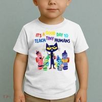 Teacher It's A Good Day To Teach Tiny Humans Toddler T-Shirt thumb 2