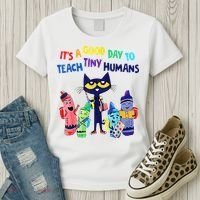 Teacher It's A Good Day To Teach Tiny Humans Women's T-Shirt thumb 3