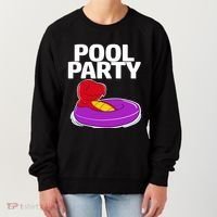 Tgiftrex In A Floater Pool Party Cool Gift Women's Sweatshirt thumb 0