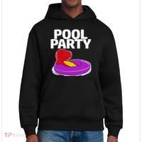 Tgiftrex In A Floater Pool Party Cool Gift District V.I.T. Heavyweight Hoodie thumb 0