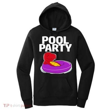 Tgiftrex In A Floater Pool Party Cool Gift Women's Hoodie