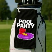 Tgiftrex In A Floater Pool Party Cool Gift Golf Towel thumb 2