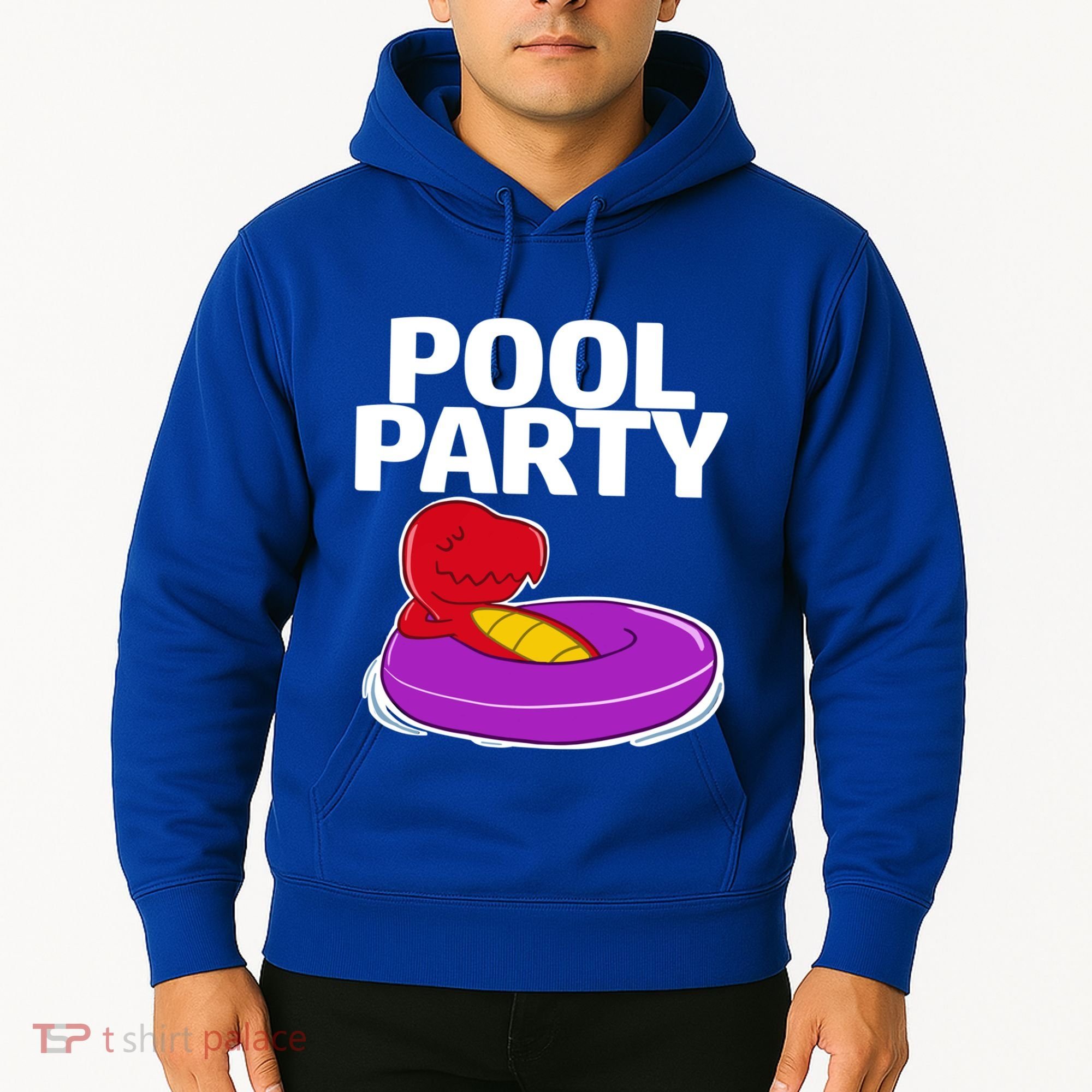 Tgiftrex In A Floater Pool Party Cool Gift Hoodie