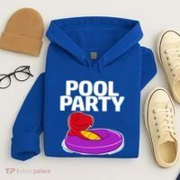 Tgiftrex In A Floater Pool Party Cool Gift Hoodie thumb 4