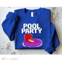 Tgiftrex In A Floater Pool Party Cool Gift Sweatshirt thumb 2