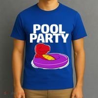 Tgiftrex In A Floater Pool Party Cool Gift T-Shirt thumb 3