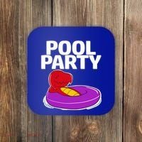 Tgiftrex In A Floater Pool Party Cool Gift Coaster thumb 0
