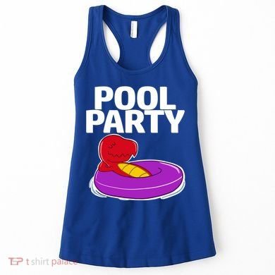 Tgiftrex In A Floater Pool Party Cool Gift Women's Tank Top