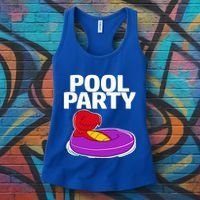 Tgiftrex In A Floater Pool Party Cool Gift Women's Tank Top thumb 3