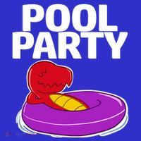 Tgiftrex In A Floater Pool Party Cool Gift Tie-Dye Long Sleeve Shirt thumb 2