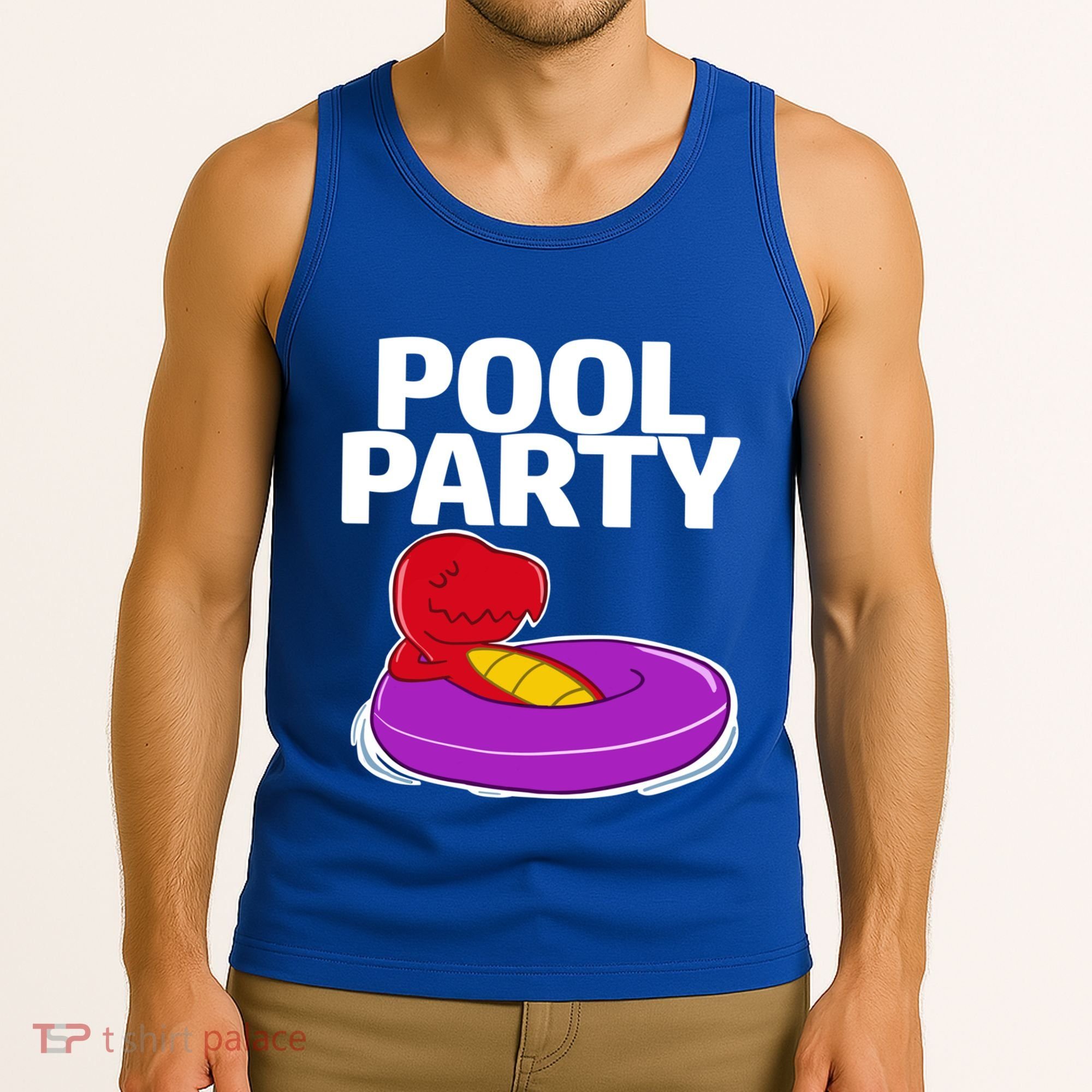 Tgiftrex In A Floater Pool Party Cool Gift Tank Top