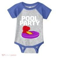 Tgiftrex In A Floater Pool Party Cool Gift Infant Baby Jersey Bodysuit thumb 0