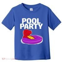 Tgiftrex In A Floater Pool Party Cool Gift Toddler T-Shirt thumb 0