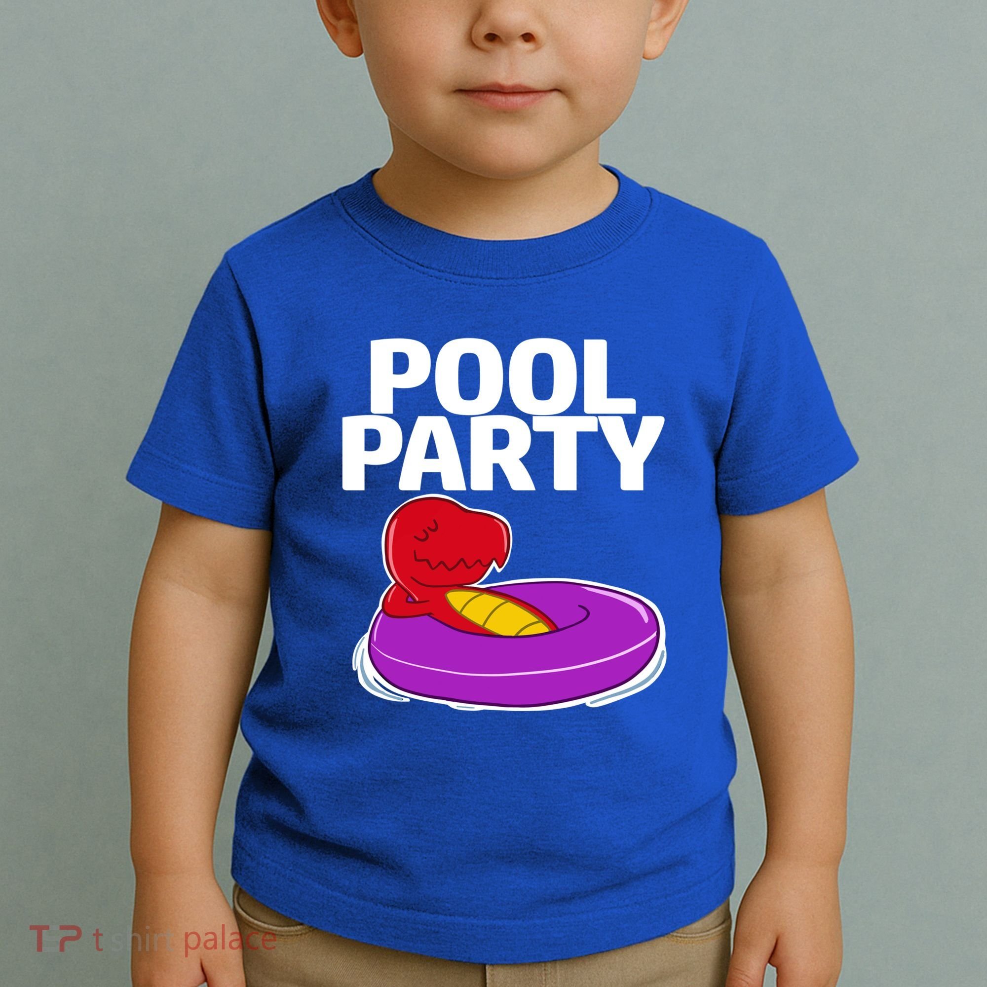 Tgiftrex In A Floater Pool Party Cool Gift Toddler T-Shirt
