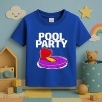Tgiftrex In A Floater Pool Party Cool Gift Toddler T-Shirt thumb 3