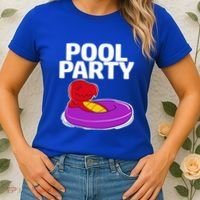 Tgiftrex In A Floater Pool Party Cool Gift Women's T-Shirt thumb 2