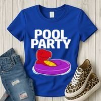 Tgiftrex In A Floater Pool Party Cool Gift Women's T-Shirt thumb 3