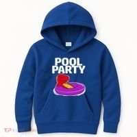 Tgiftrex In A Floater Pool Party Cool Gift Kids Hoodie thumb 0