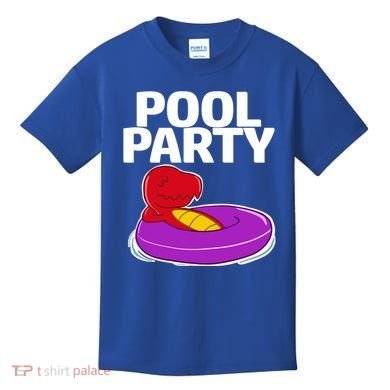 Tgiftrex In A Floater Pool Party Cool Gift Kids T-Shirt