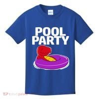 Tgiftrex In A Floater Pool Party Cool Gift Kids T-Shirt thumb 0