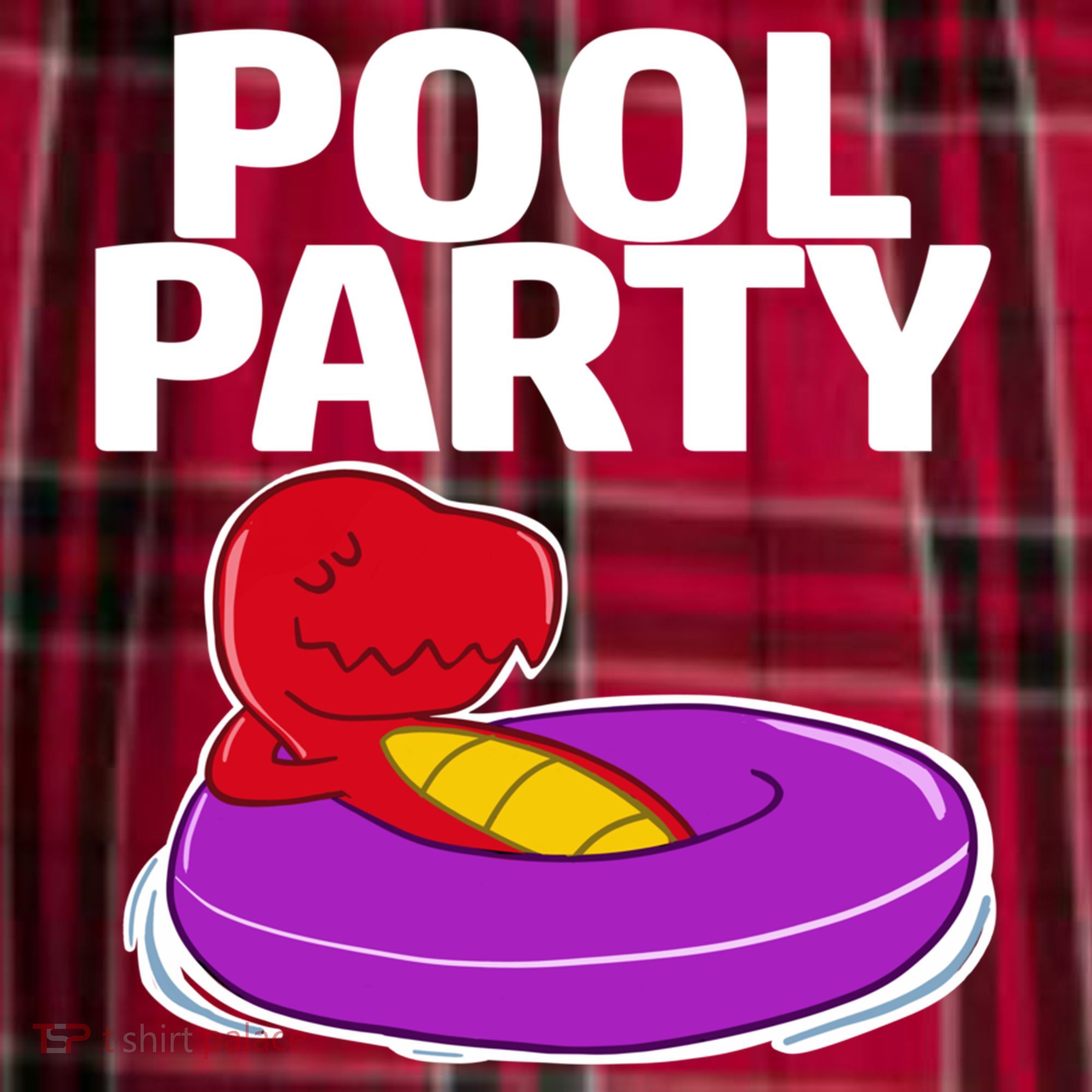 Tgiftrex In A Floater Pool Party Cool Gift Women's Flannel Plaid Pajama Pants