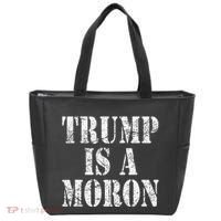 Trump Is A Moron Antitrump Dumb Stupid Idiot Tote Bag thumb 0