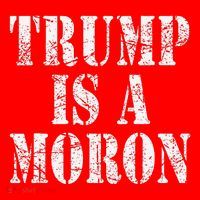 Trump Is A Moron Antitrump Dumb Stupid Idiot Santa Hat thumb 1