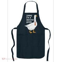 Today Im A Serious Goose Silly Humor Apron thumb 0