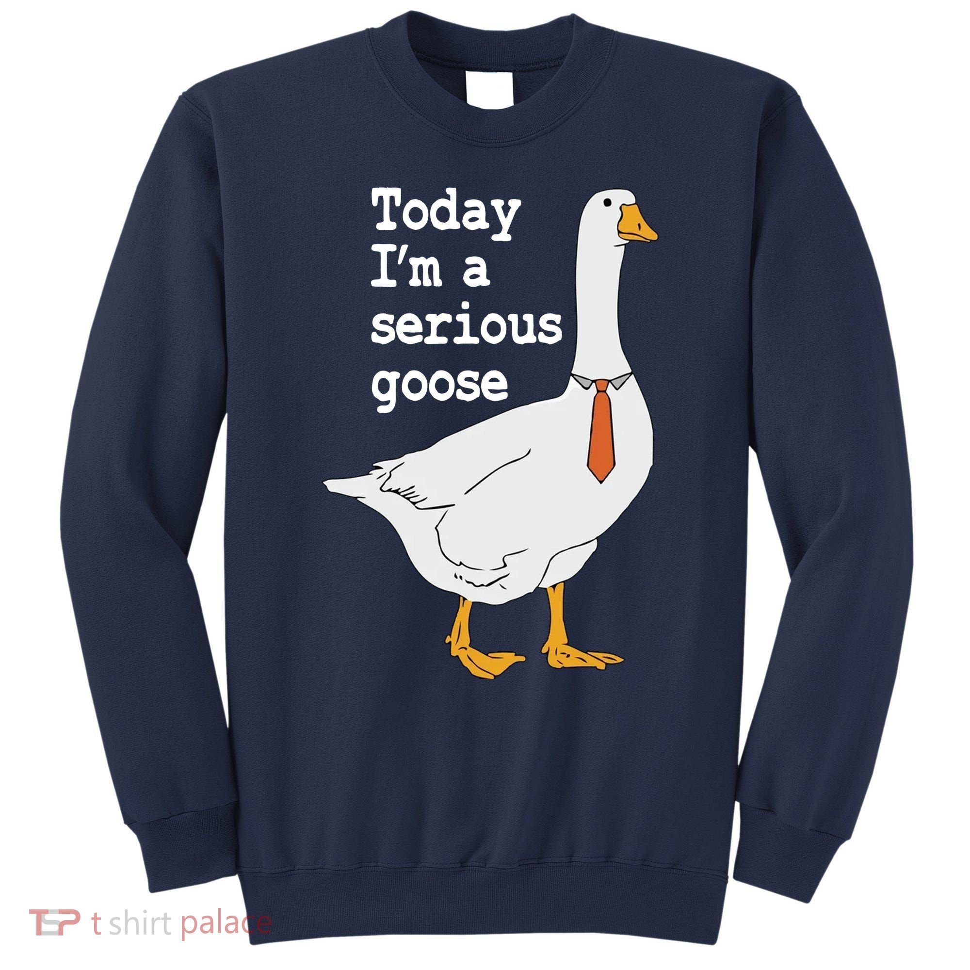 Today Im A Serious Goose Silly Humor Sweatshirt