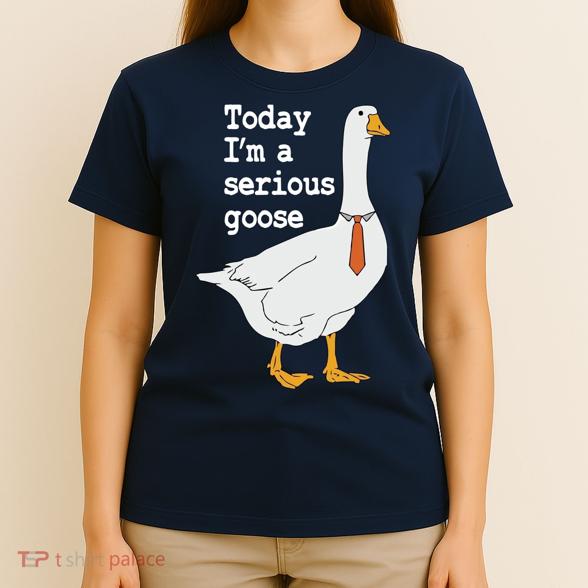 Today Im A Serious Goose Silly Humor T-Shirt