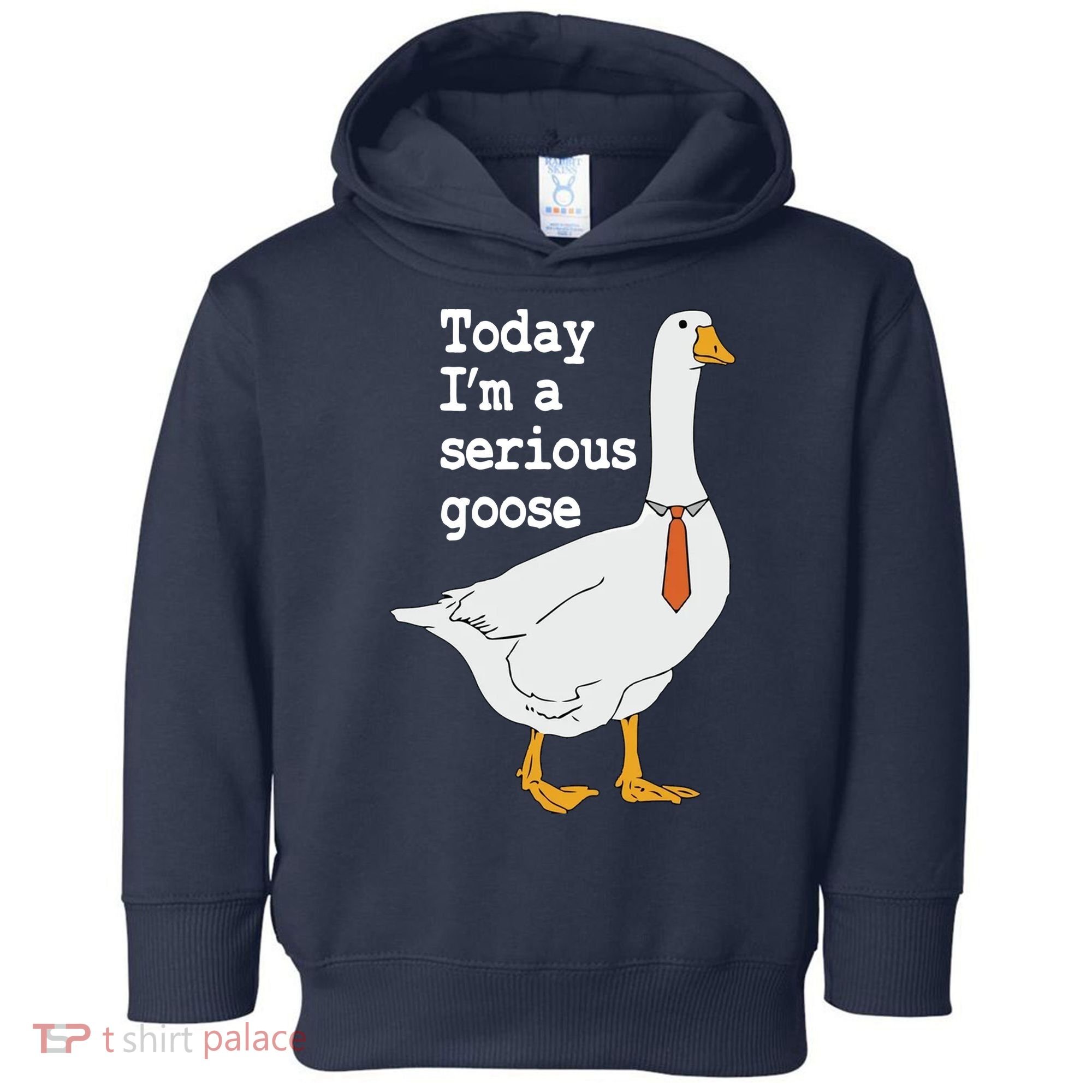 Today Im A Serious Goose Silly Humor Toddler Hoodie