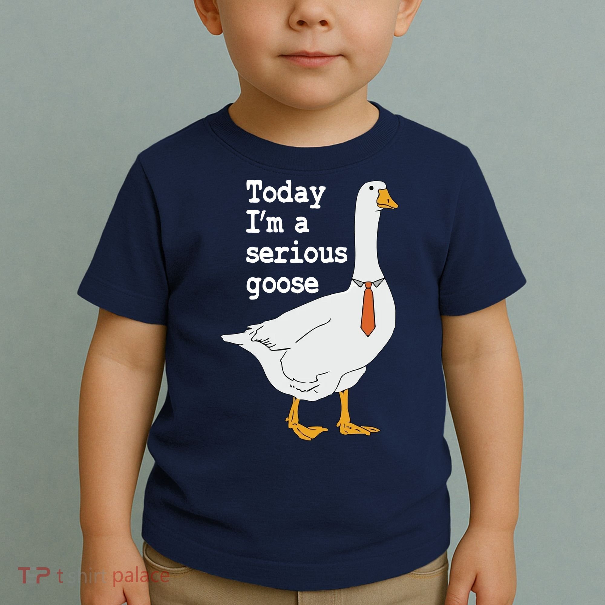 Today Im A Serious Goose Silly Humor Toddler T-Shirt