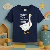 Today Im A Serious Goose Silly Humor Toddler T-Shirt thumb 3