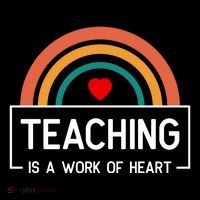 Teaching Is A Work Of Heart Rainbow Mousepad thumb 1