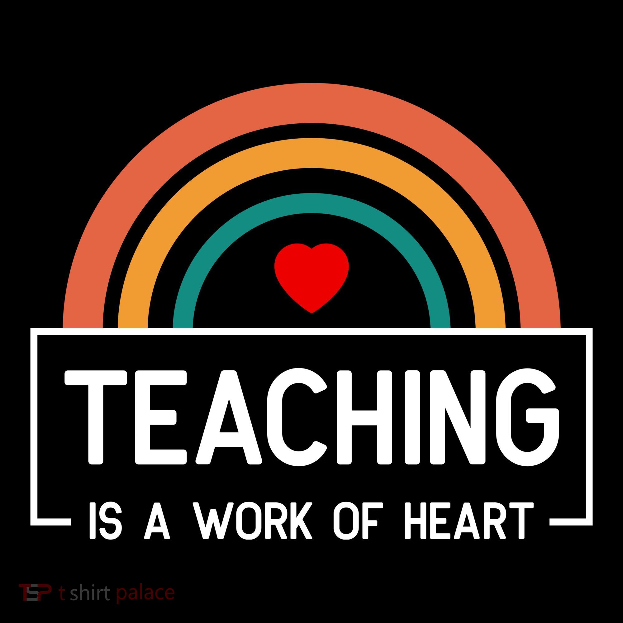 Teaching Is A Work Of Heart Rainbow Mousepad