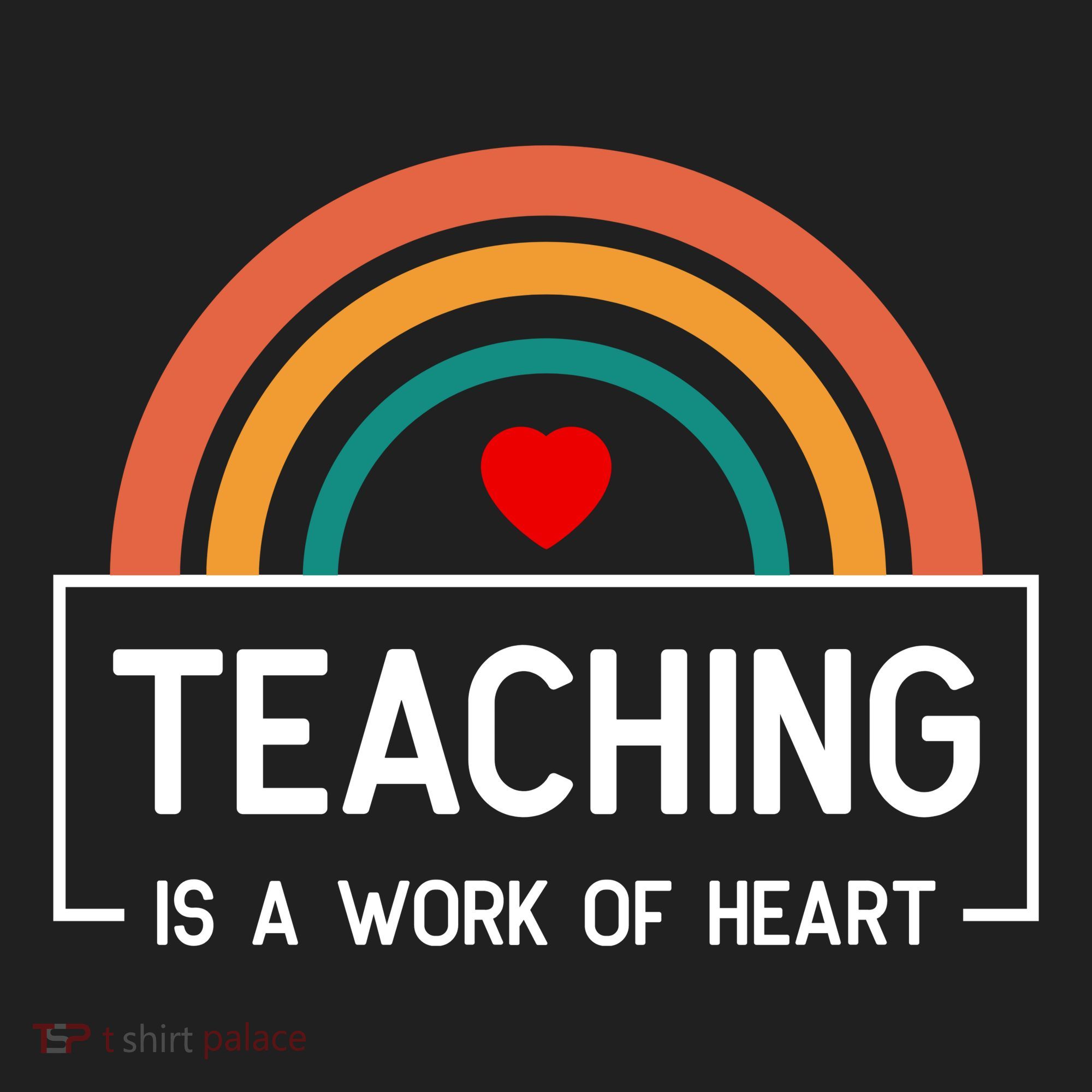 Teaching Is A Work Of Heart Rainbow Hat