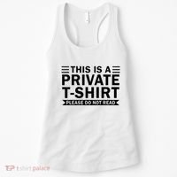 This Is A Private Please Do Not Read Women's Tank Top thumb 0
