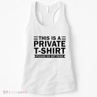 This Is A Private Please Do Not Read Women's Tank Top thumb 0