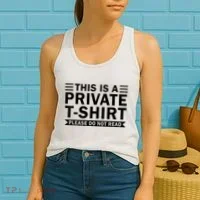 This Is A Private Please Do Not Read Women's Tank Top thumb 2