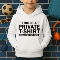 This Is A Private Please Do Not Read Kids Hoodie thumb 2